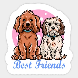 Dogs best friends Sticker